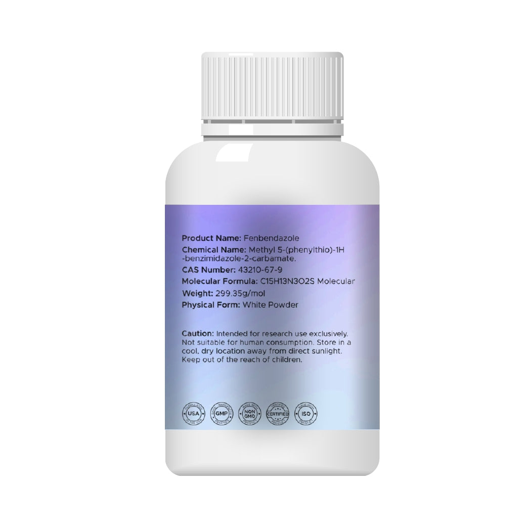 Fenbendazole 444mg 120 Capsules - Fenbendazol 444mg, Purity >99%,